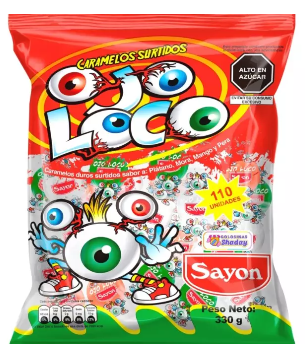 Caramelo Ojo Loco x 110 UND